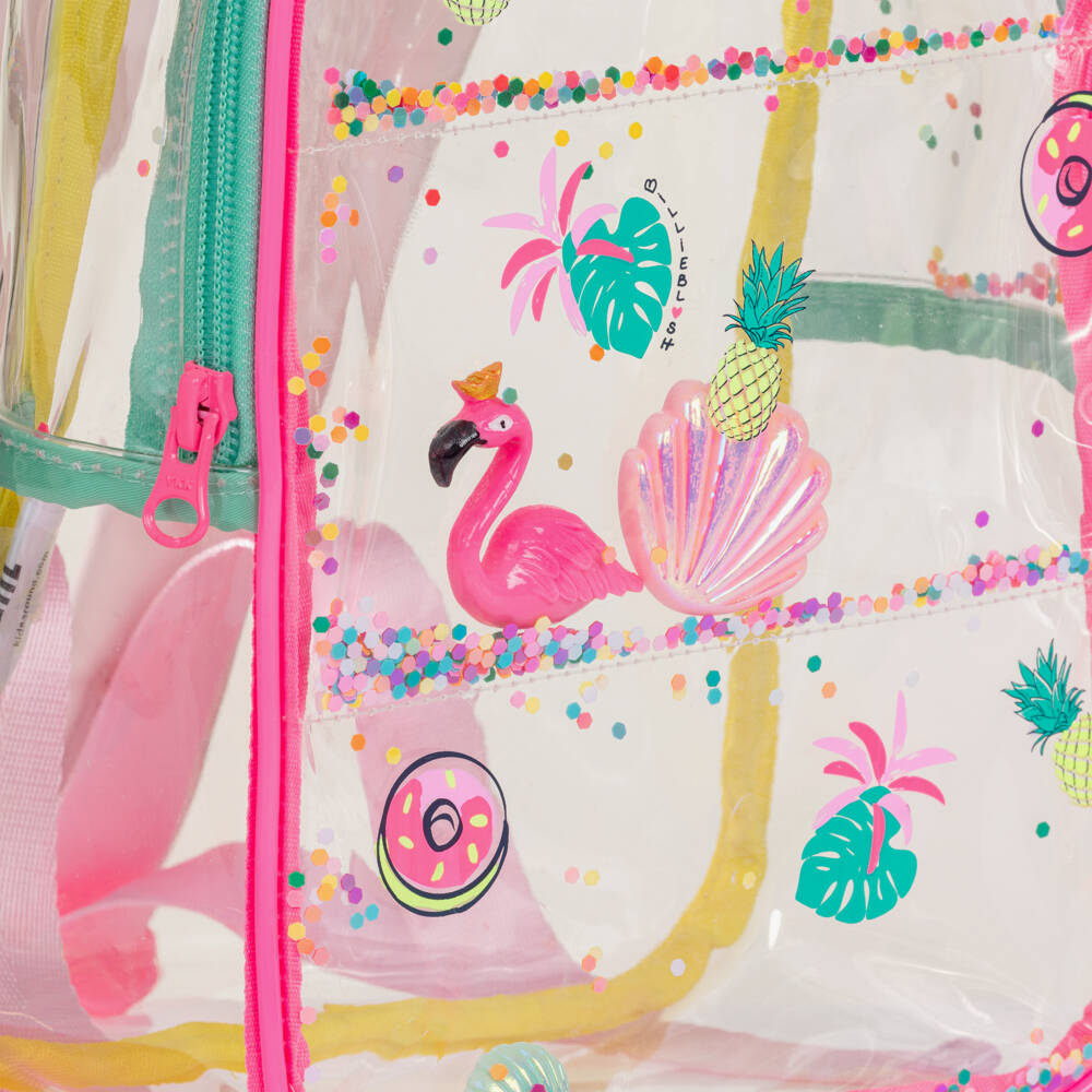 Billieblush-Pink Clear Confetti Backpack | Childrensalon Outlet