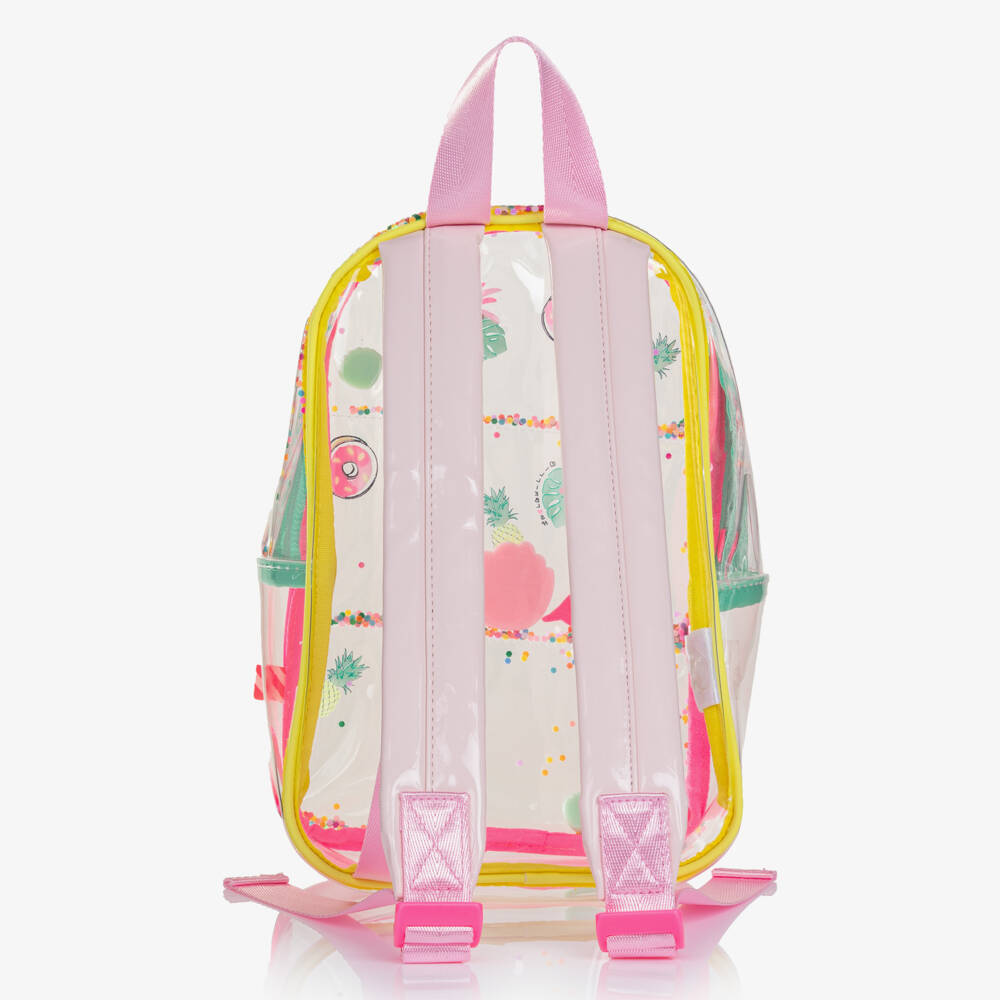 Billieblush-Pink Clear Confetti Backpack | Childrensalon Outlet