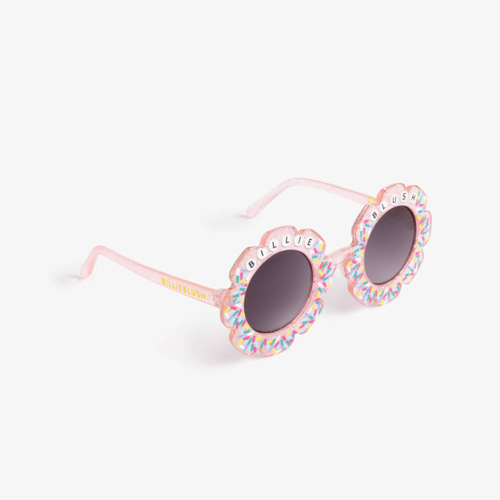 Billieblush-Pink Confetti Logo Sunglasses | Childrensalon Outlet