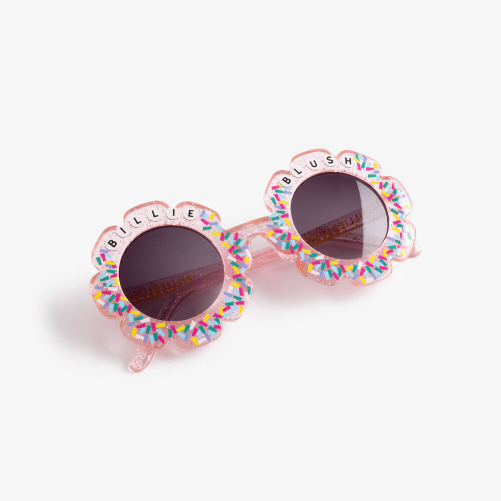 Billieblush-Pink Confetti Logo Sunglasses | Childrensalon Outlet
