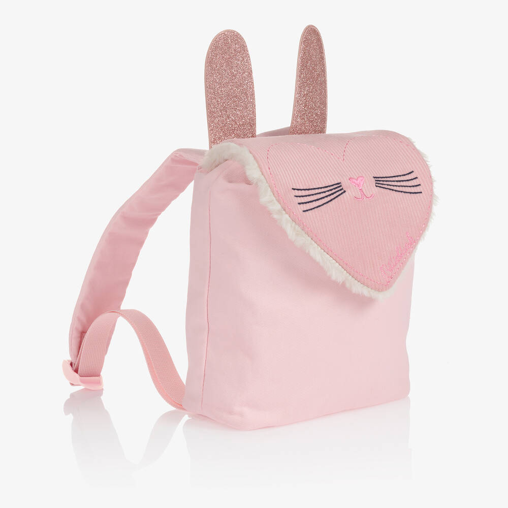 بيلي بلاش-حقيبة ظهر قطن تويل لون زهري للبنات (26 سم) | Childrensalon Outlet