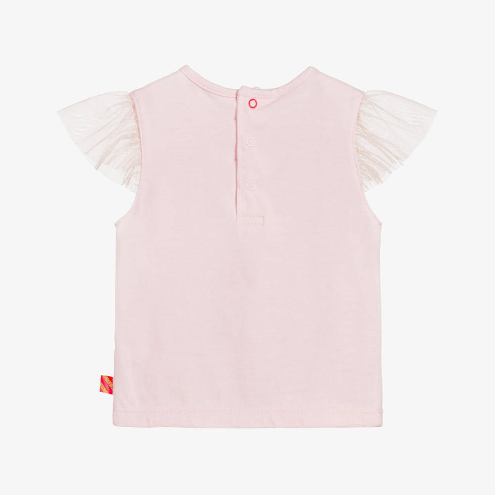 Billieblush-Pink Cotton Ice Cream T-Shirt | Childrensalon Outlet