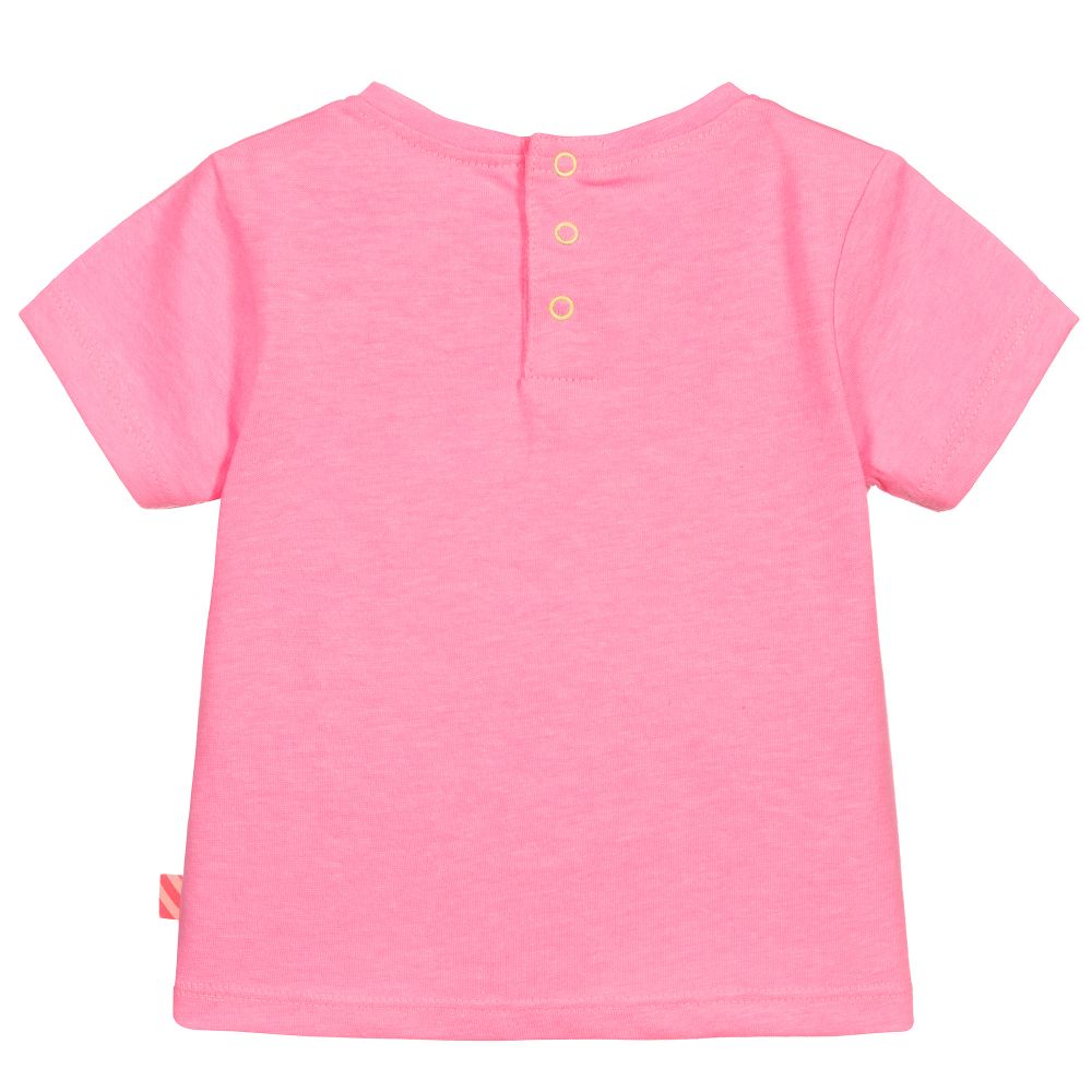 Billieblush-Розовая футболка из хлопкового джерси | Childrensalon Outlet