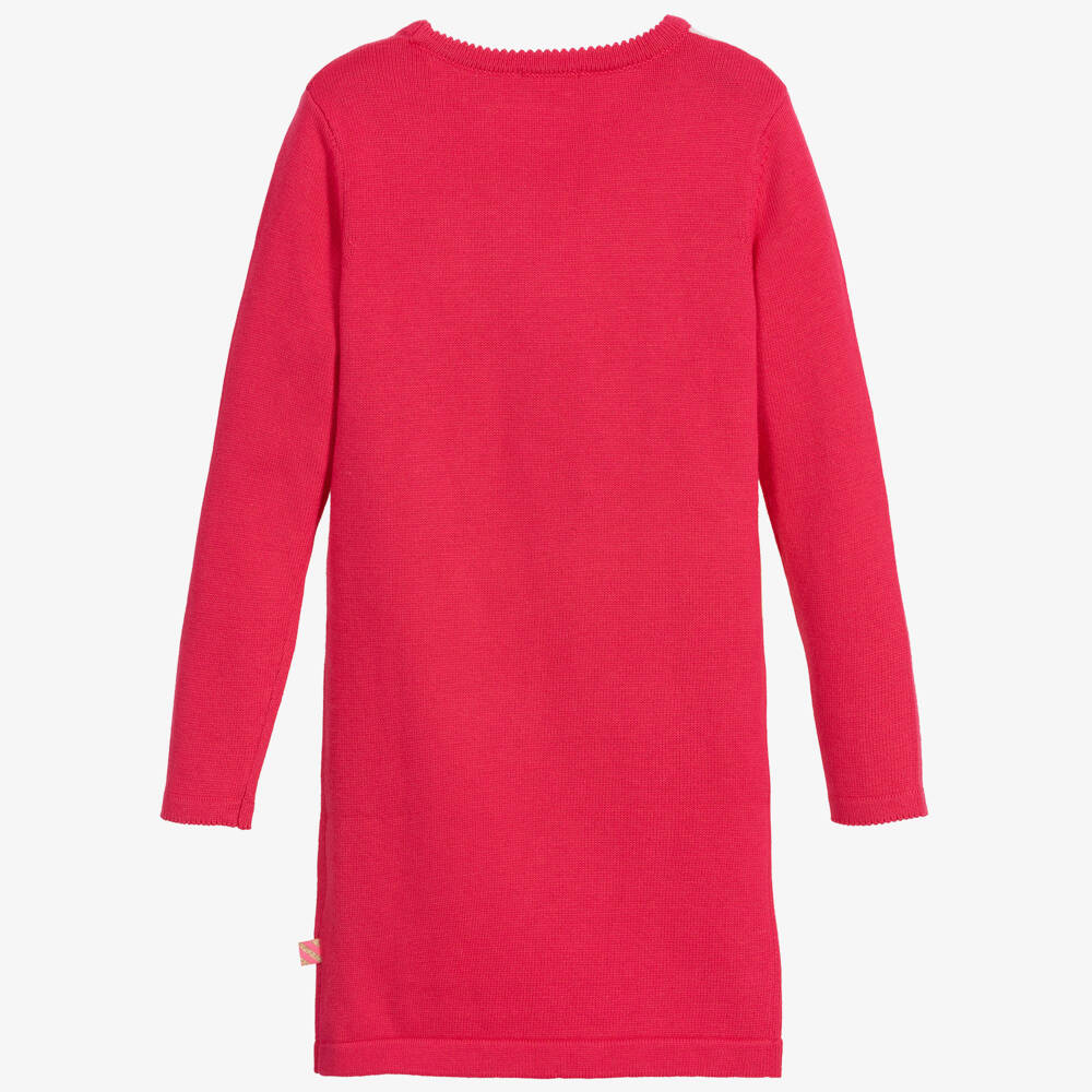 Billieblush-Pink Cotton Knit Unicorn Dress | Childrensalon Outlet