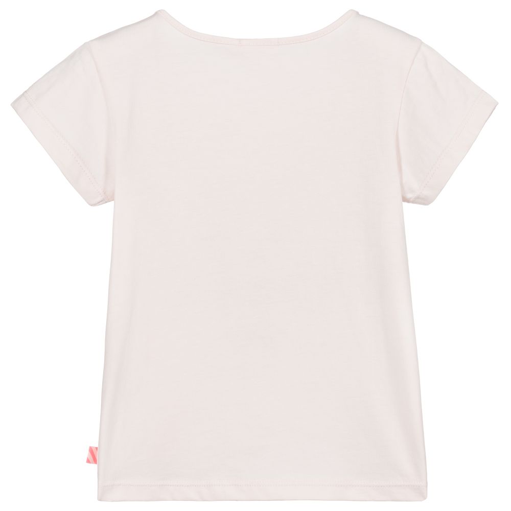 Billieblush-Pink Cotton Star T-Shirt | Childrensalon Outlet