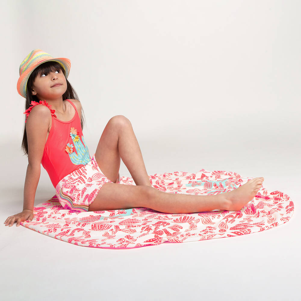 Billieblush-Pink Cotton Towelling Shorts | Childrensalon Outlet
