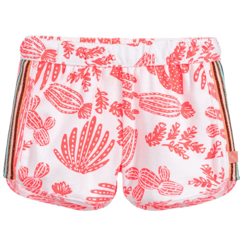 Billieblush - Pink Cotton Towelling Shorts | Childrensalon