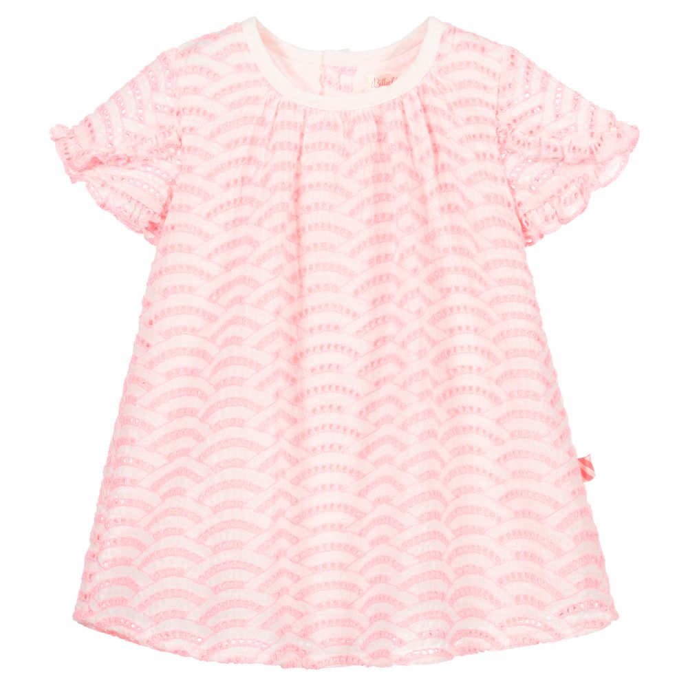 Billieblush - Розовое платье с перфорацией | Childrensalon