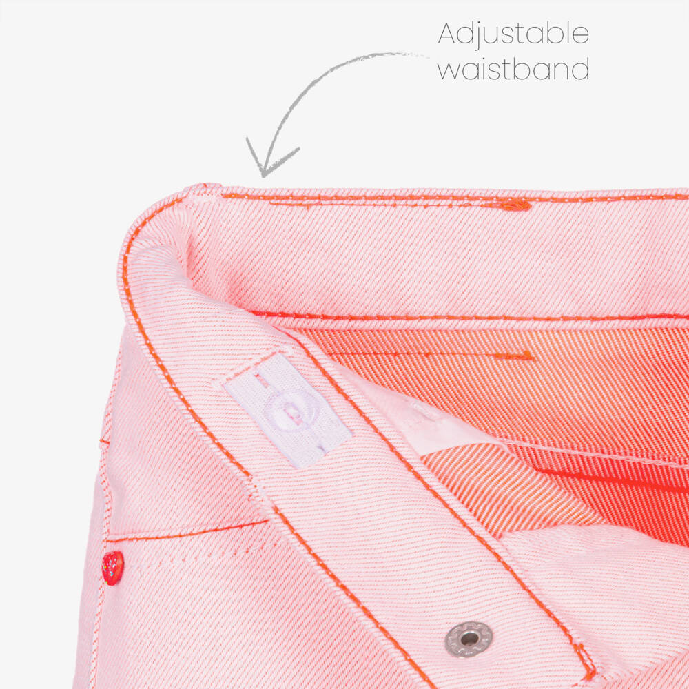 Billieblush-Розовые джинсовые шорты с карманом из пайеток для девочек | Childrensalon Outlet