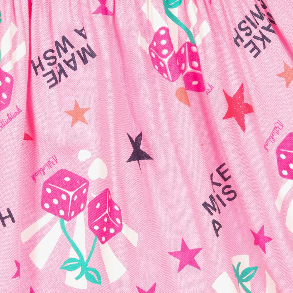 Billieblush-Pink Dice Viscose Dress | Childrensalon Outlet