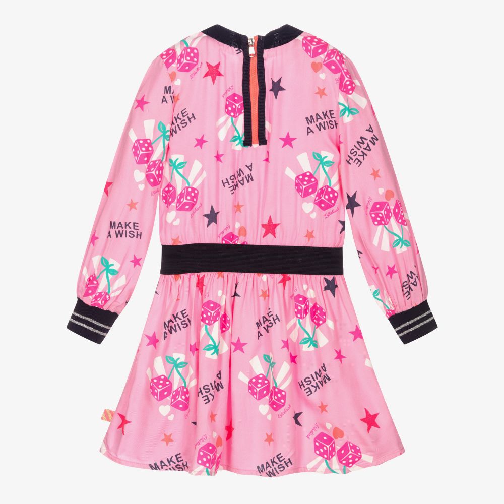 Billieblush-Pink Dice Viscose Dress | Childrensalon Outlet