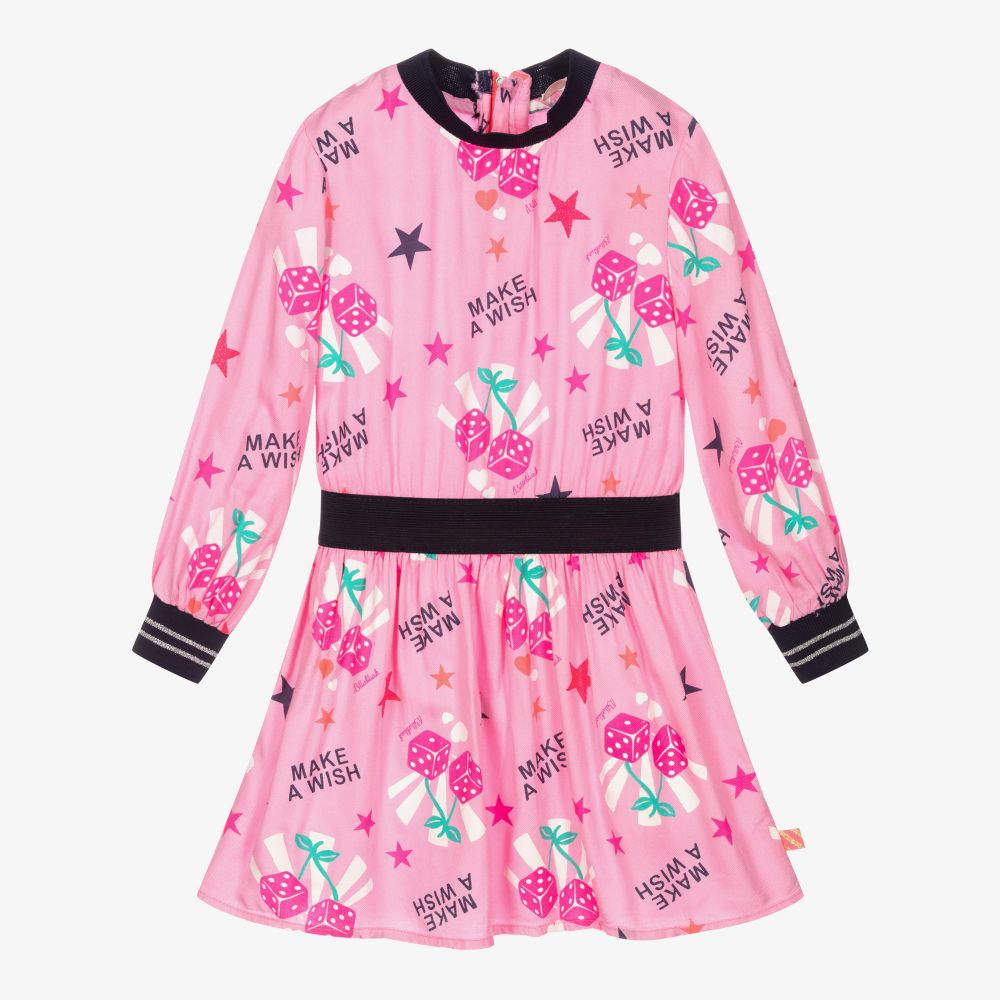 Billieblush - Pink Dice Viscose Dress | Childrensalon