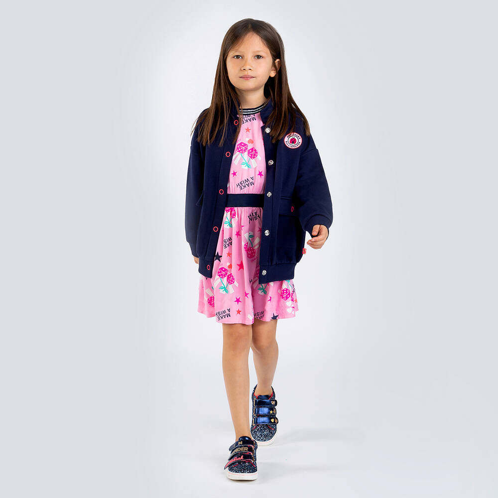 Billieblush-Pink Dice Viscose Dress | Childrensalon Outlet