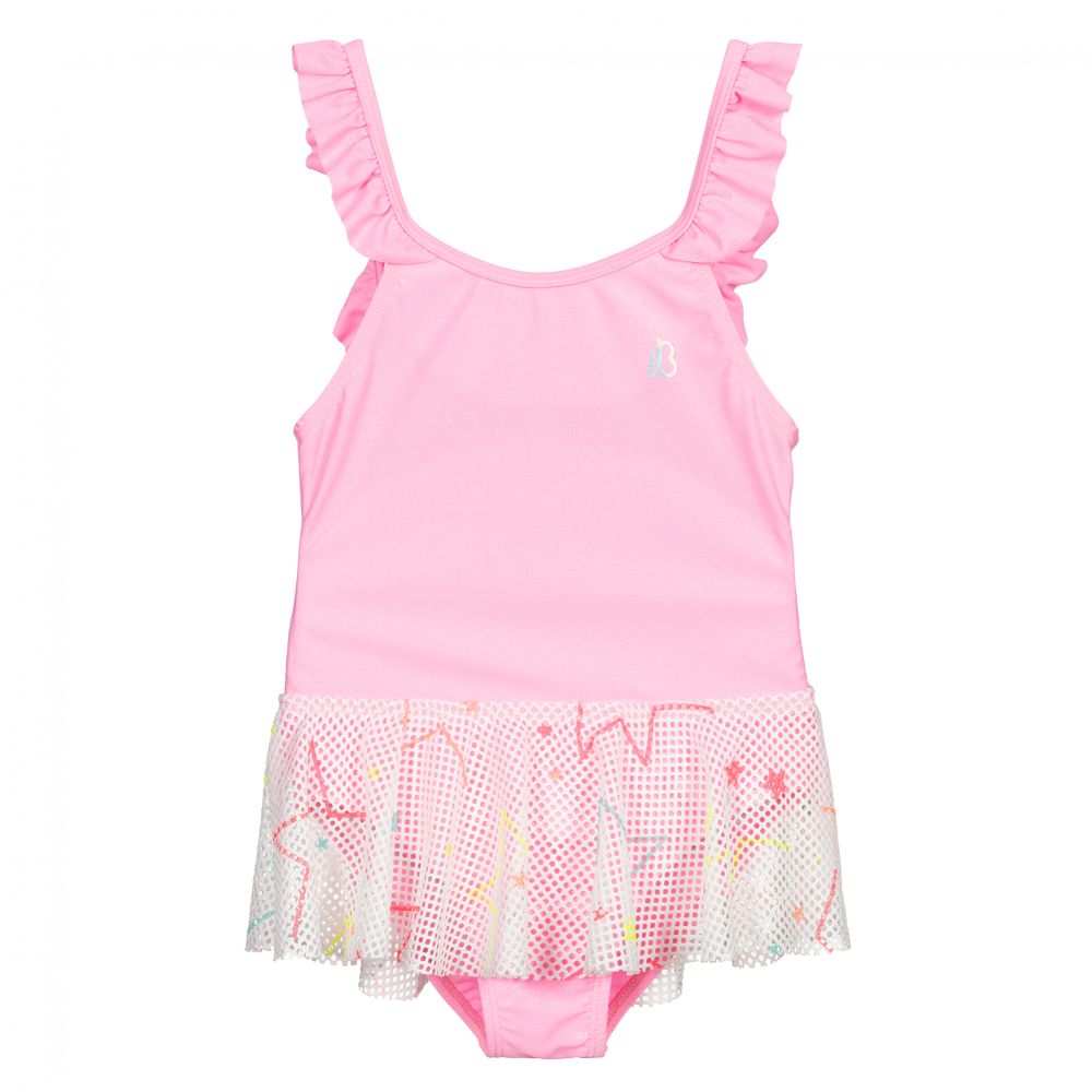 Billieblush - Maillot de bain rose à volants | Childrensalon