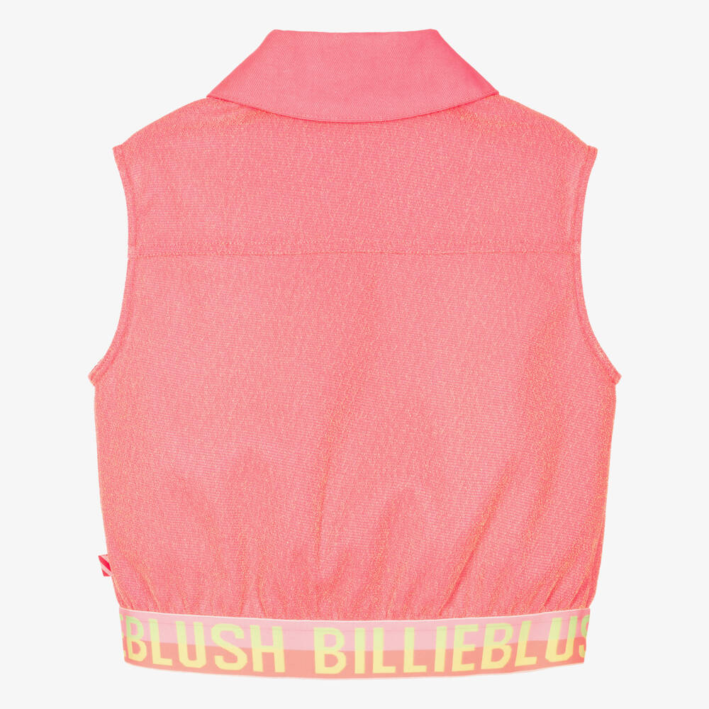 Billieblush-Пурпурная блестящая безрукавка | Childrensalon Outlet