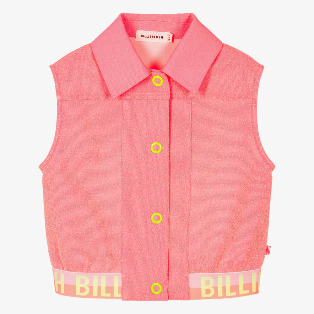 Billieblush-Пурпурная блестящая безрукавка | Childrensalon Outlet
