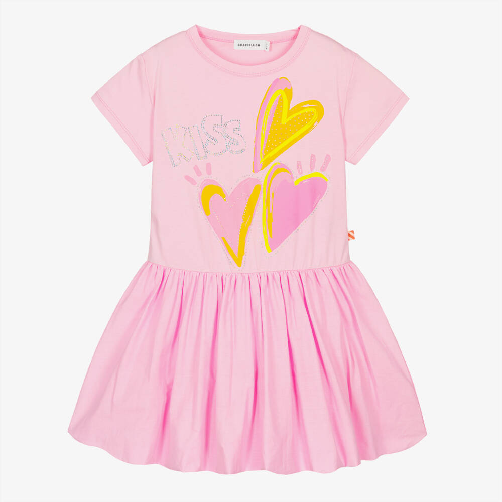 Billieblush-Pink Heart Dress | Childrensalon Outlet