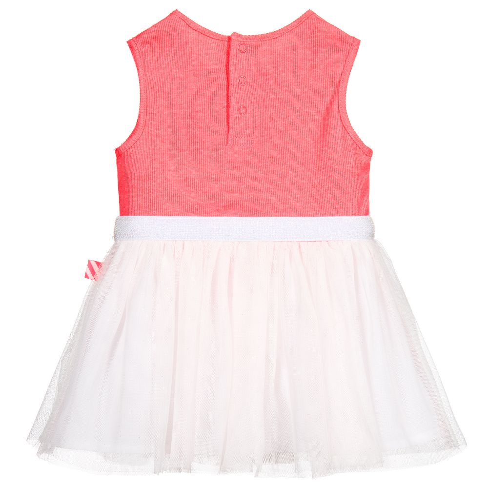 Billieblush-Pink Heart Tulle Dress | Childrensalon Outlet