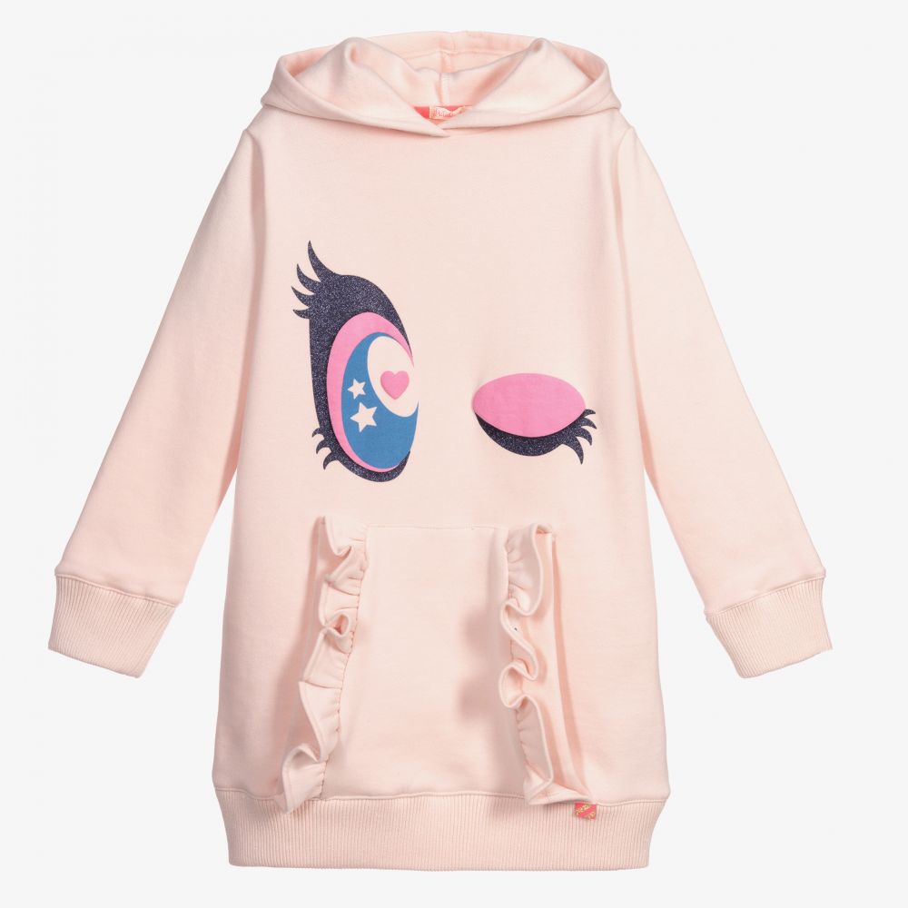 Billieblush - Pink Hooded Sweatshirt Dress | Childrensalon