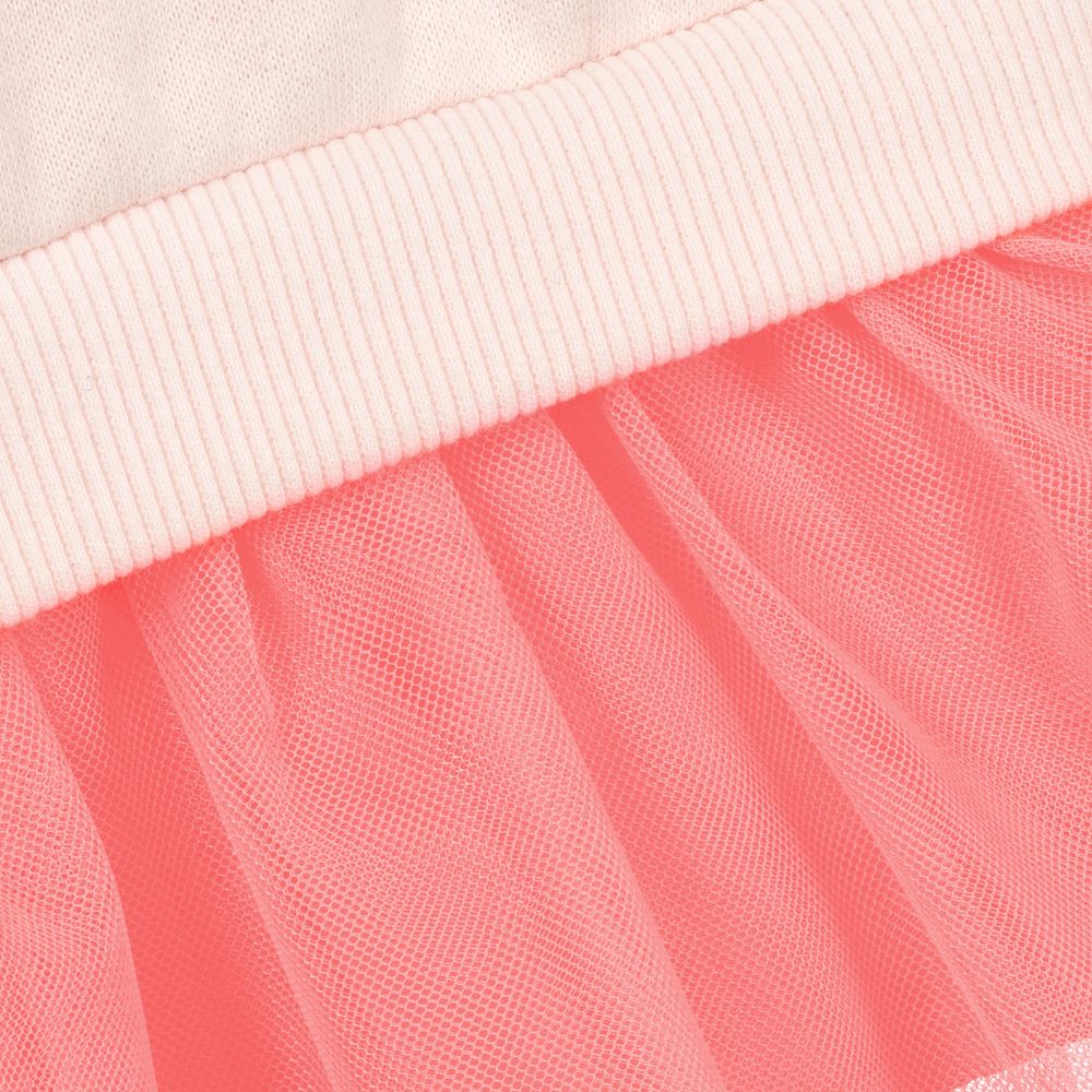Billieblush-Pink Jersey & Tulle Dress | Childrensalon Outlet