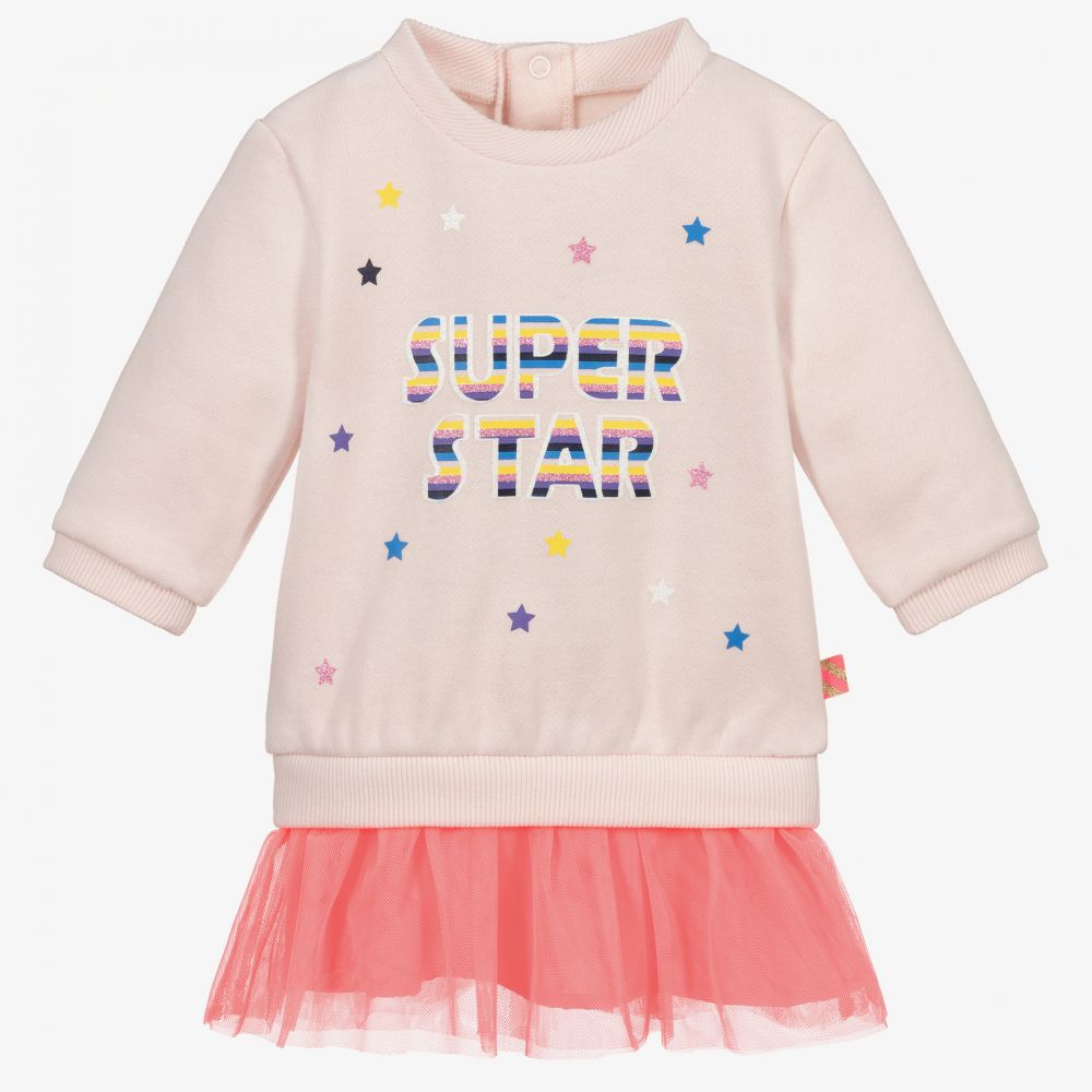 Billieblush - Robe rose en jersey et en tulle | Childrensalon