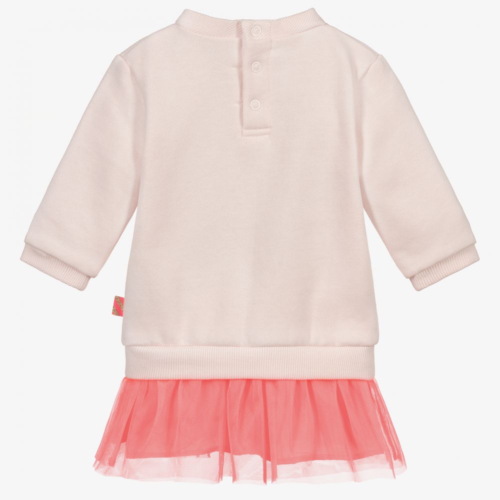 Billieblush-Pink Jersey & Tulle Dress | Childrensalon Outlet