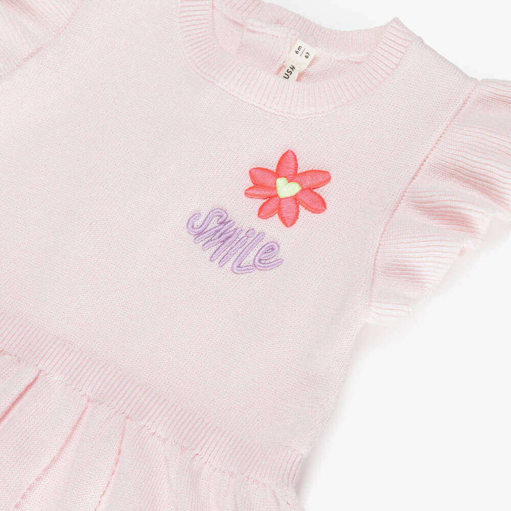 Billieblush-Pink Knit Dress | Childrensalon Outlet
