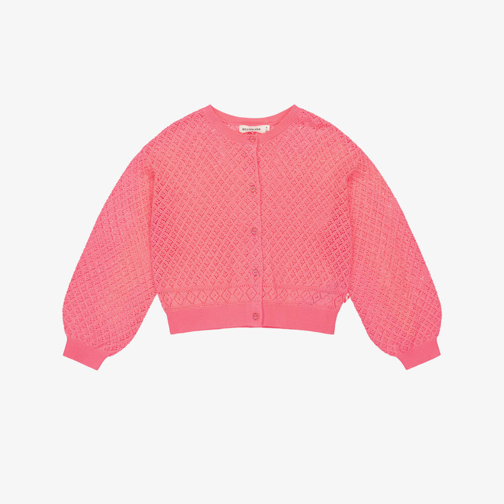 Billieblush-Розовый вязаный кардиган | Childrensalon Outlet