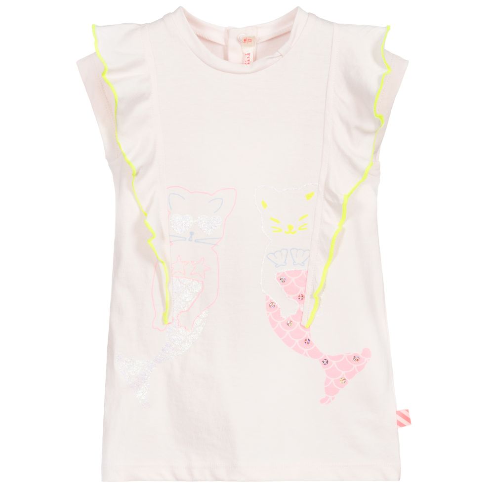 Billieblush - Pink Mermaids Print Dress | Childrensalon