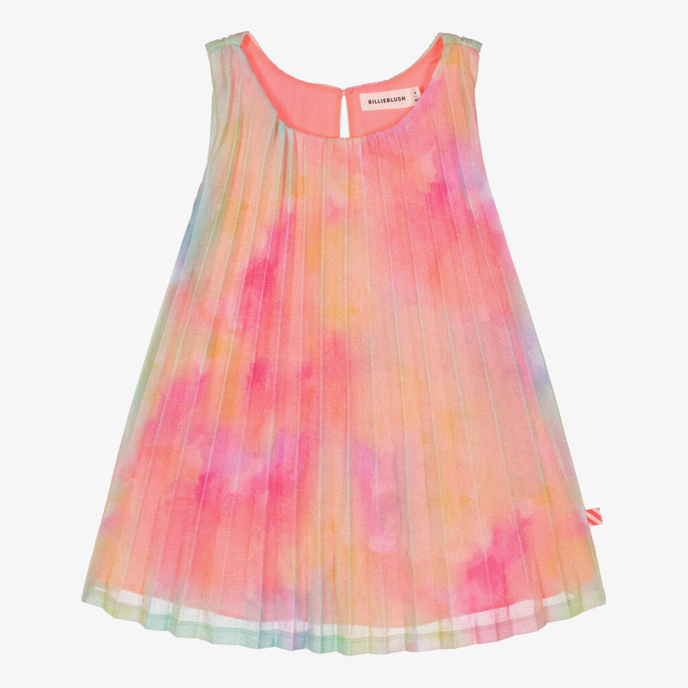 Billieblush-Pink Multi Pleat Dress | Childrensalon Outlet