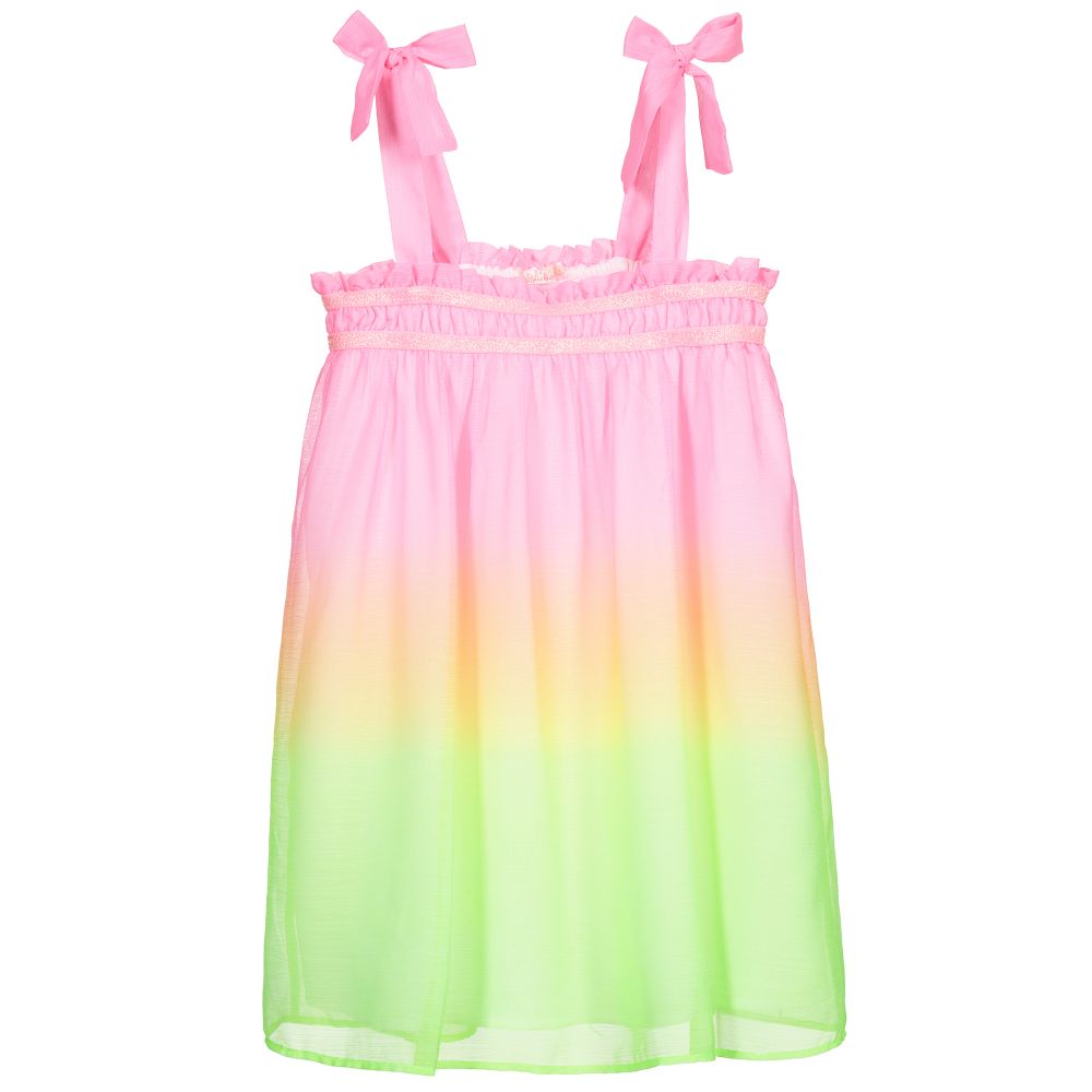 Billieblush - Неоново-розовое шифоновое платье | Childrensalon