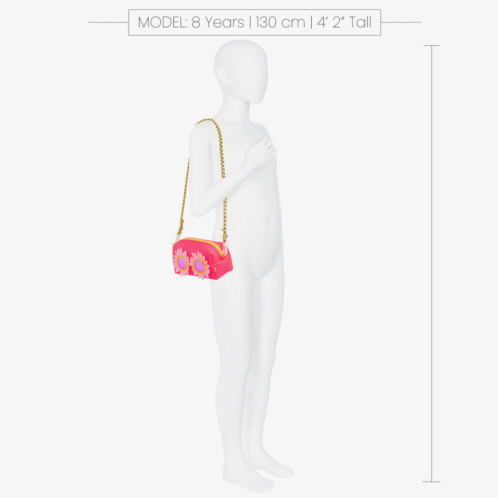 Billieblush-Pink Neon Mesh Sunglass Bag | Childrensalon Outlet