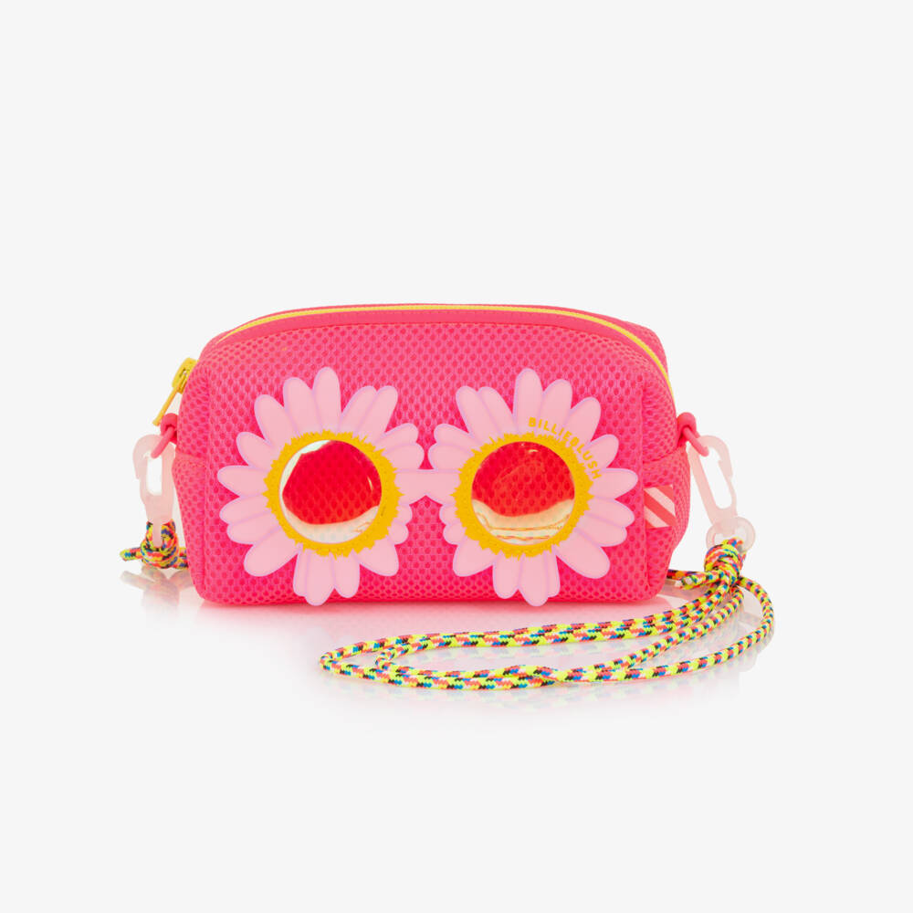 Billieblush-Pink Neon Mesh Sunglass Bag | Childrensalon Outlet