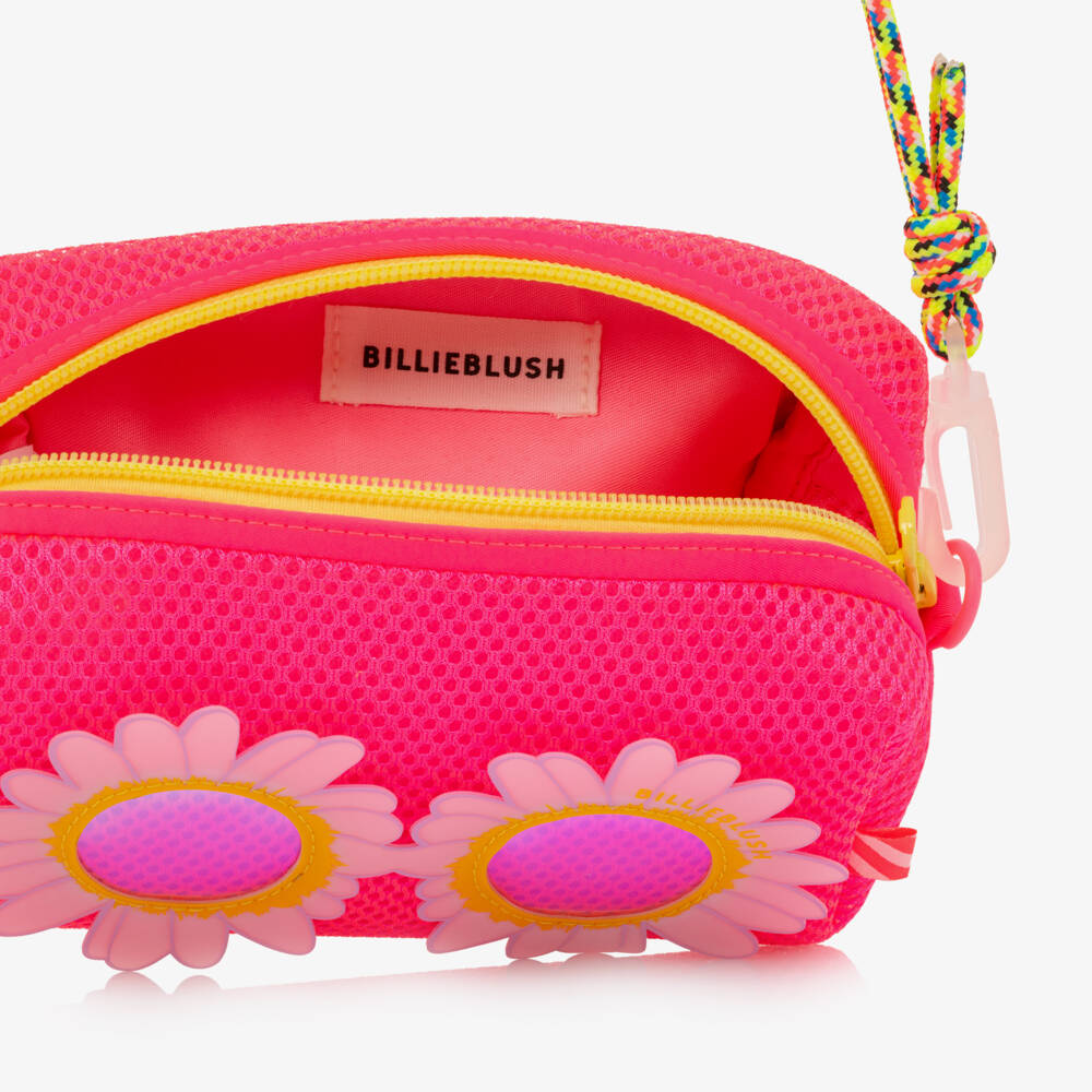 Billieblush-Pink Neon Mesh Sunglass Bag | Childrensalon Outlet