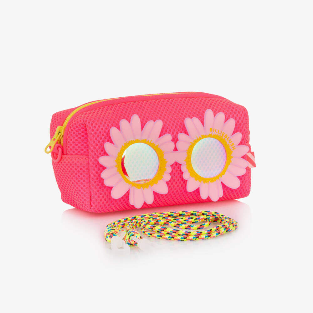 Billieblush-Pink Neon Mesh Sunglass Bag | Childrensalon Outlet