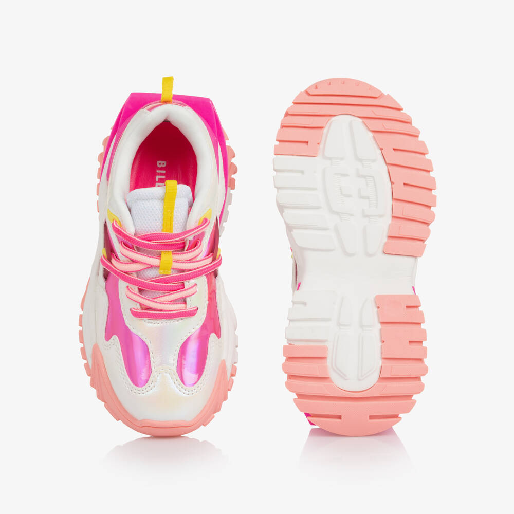 Billieblush-Pink Pearly Chunky Trainers | Childrensalon Outlet