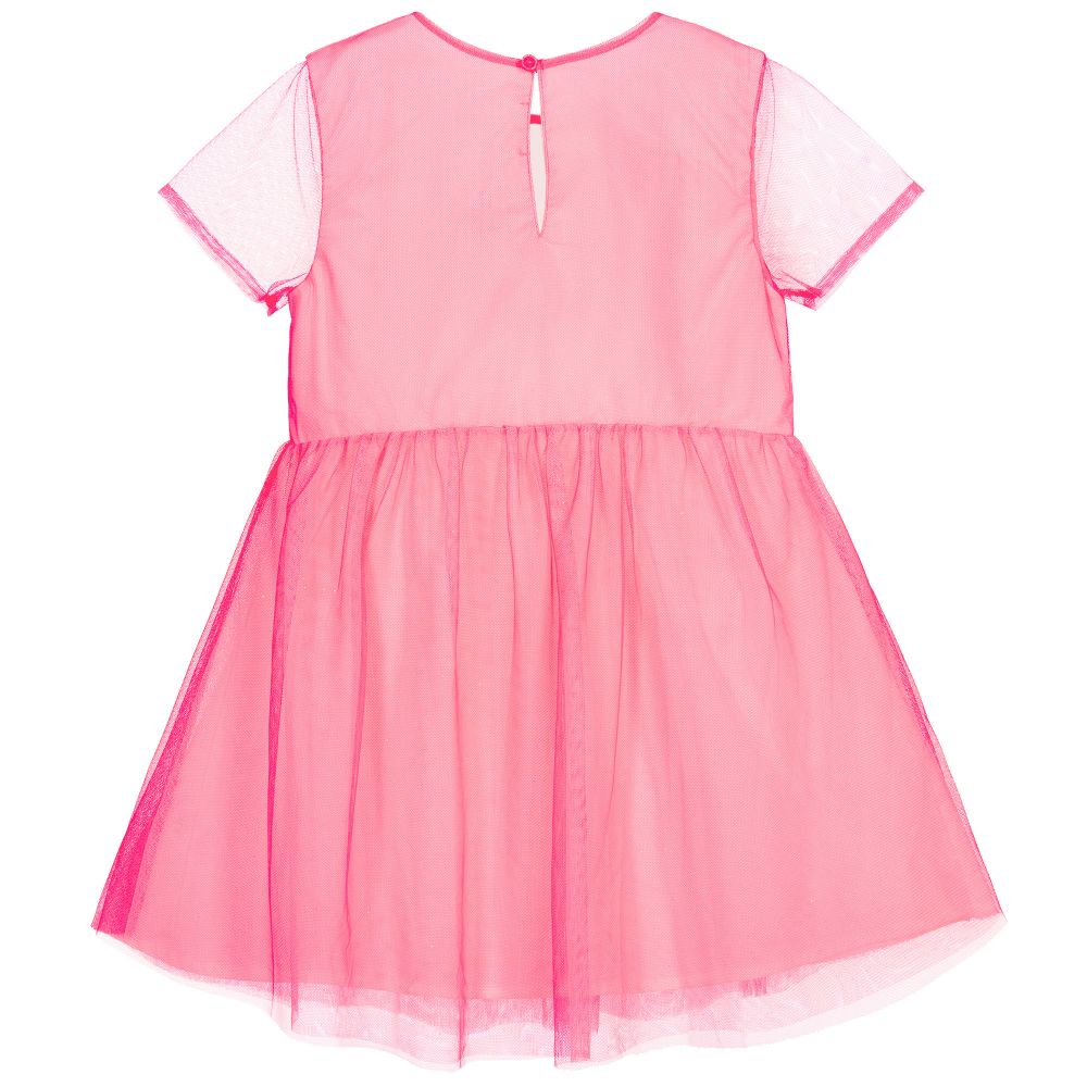 Billieblush - Pink Rainbow Mesh Dress | Childrensalon Outlet