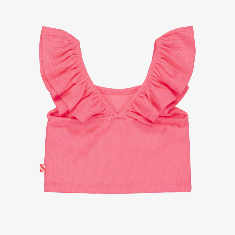 Billieblush-Пурпурный ребристый топ без рукавов для девочек | Childrensalon Outlet