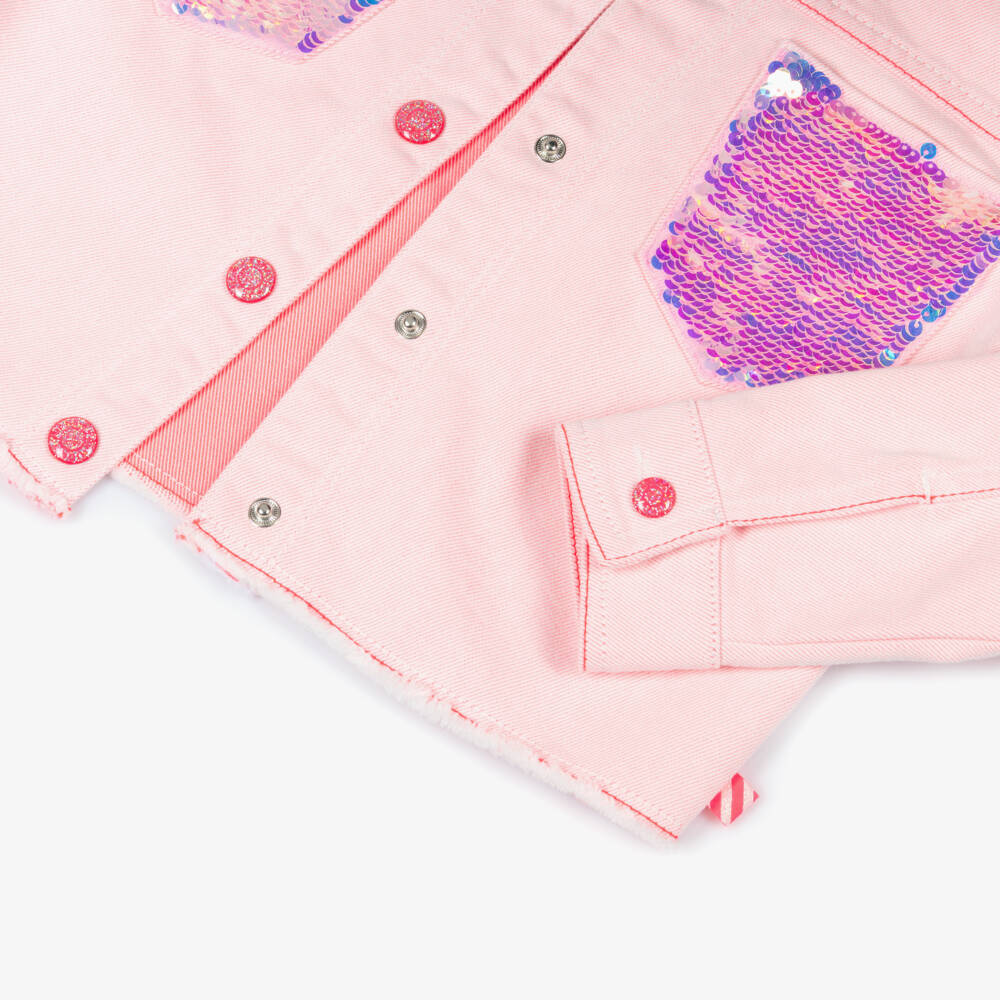 Billieblush-Pink Sequin Pocket Jacket | Childrensalon Outlet