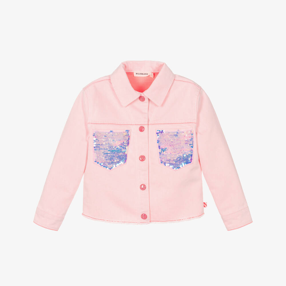 Billieblush-Pink Sequin Pocket Jacket | Childrensalon Outlet