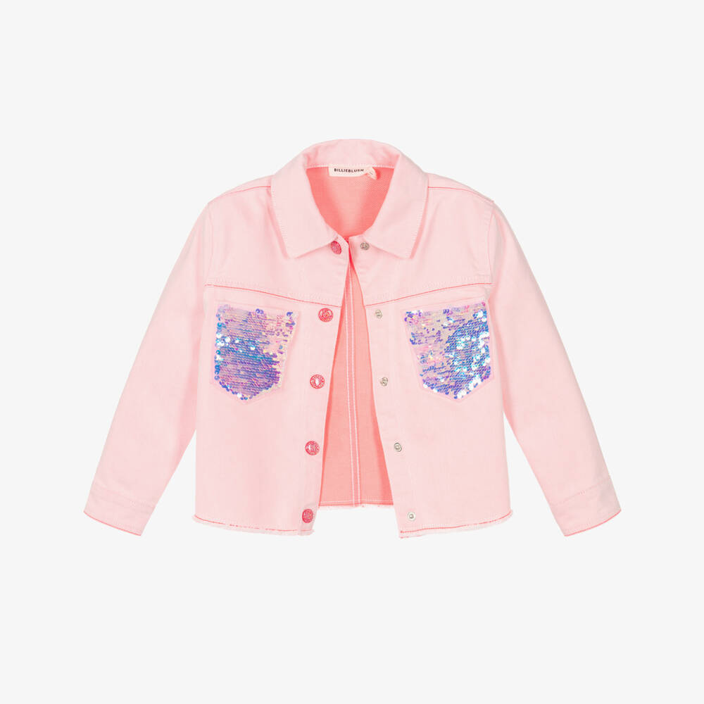 Billieblush-Pink Sequin Pocket Jacket | Childrensalon Outlet