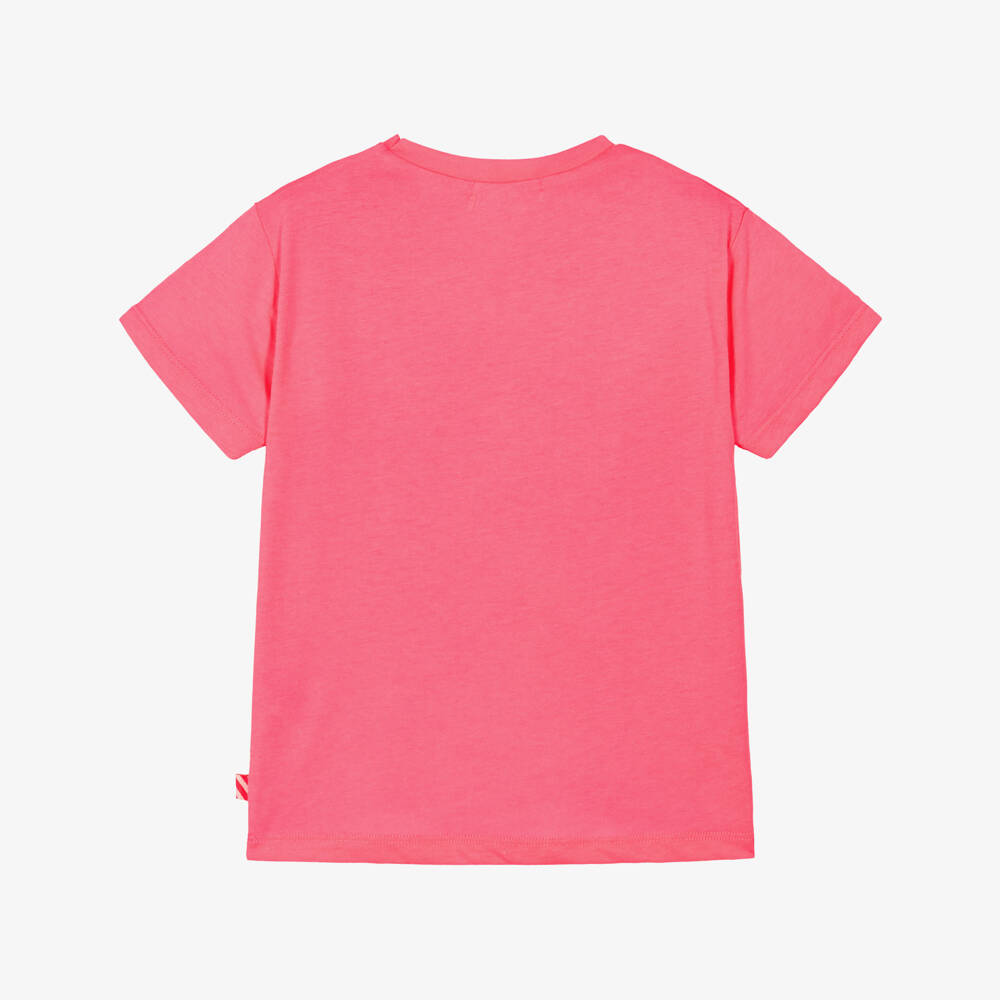 Billieblush-Розовая футболка с надписью для девочек | Childrensalon Outlet