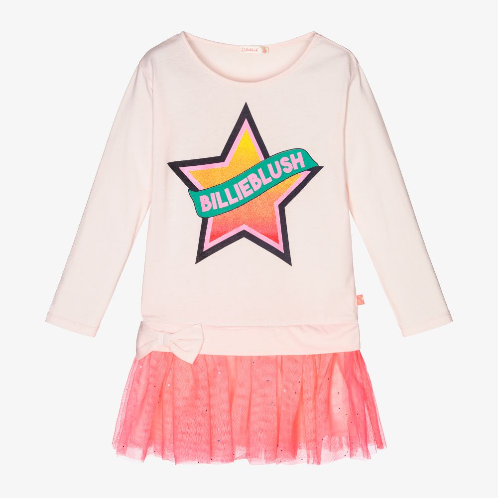 Billieblush - Rosa Tüllkleid mit Stern | Childrensalon