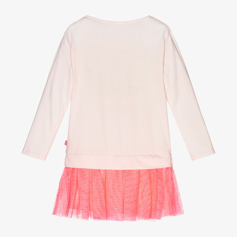 Billieblush-Pink Star Tulle Dress | Childrensalon Outlet