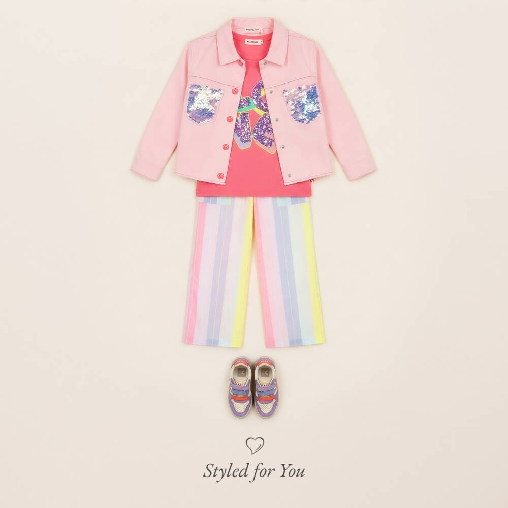 Billieblush-Полосатые брюки розовые | Childrensalon Outlet