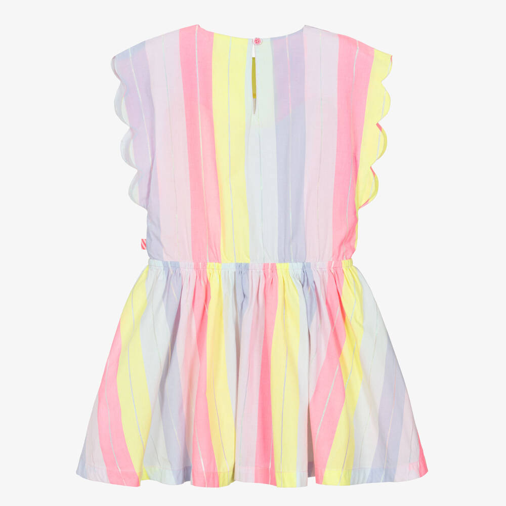 Billieblush-Pink Stripe Scallop Dress | Childrensalon Outlet