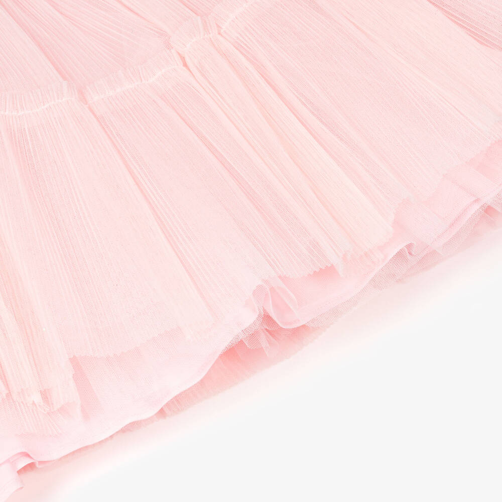 Billieblush-Pink Tulle Midi Dress | Childrensalon Outlet