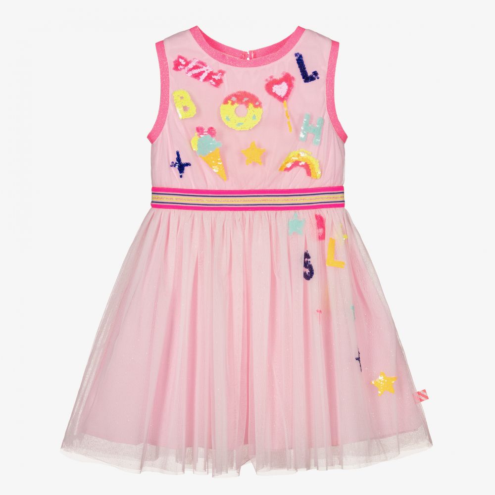 Billieblush - Розовое платье из тюля без рукавов | Childrensalon