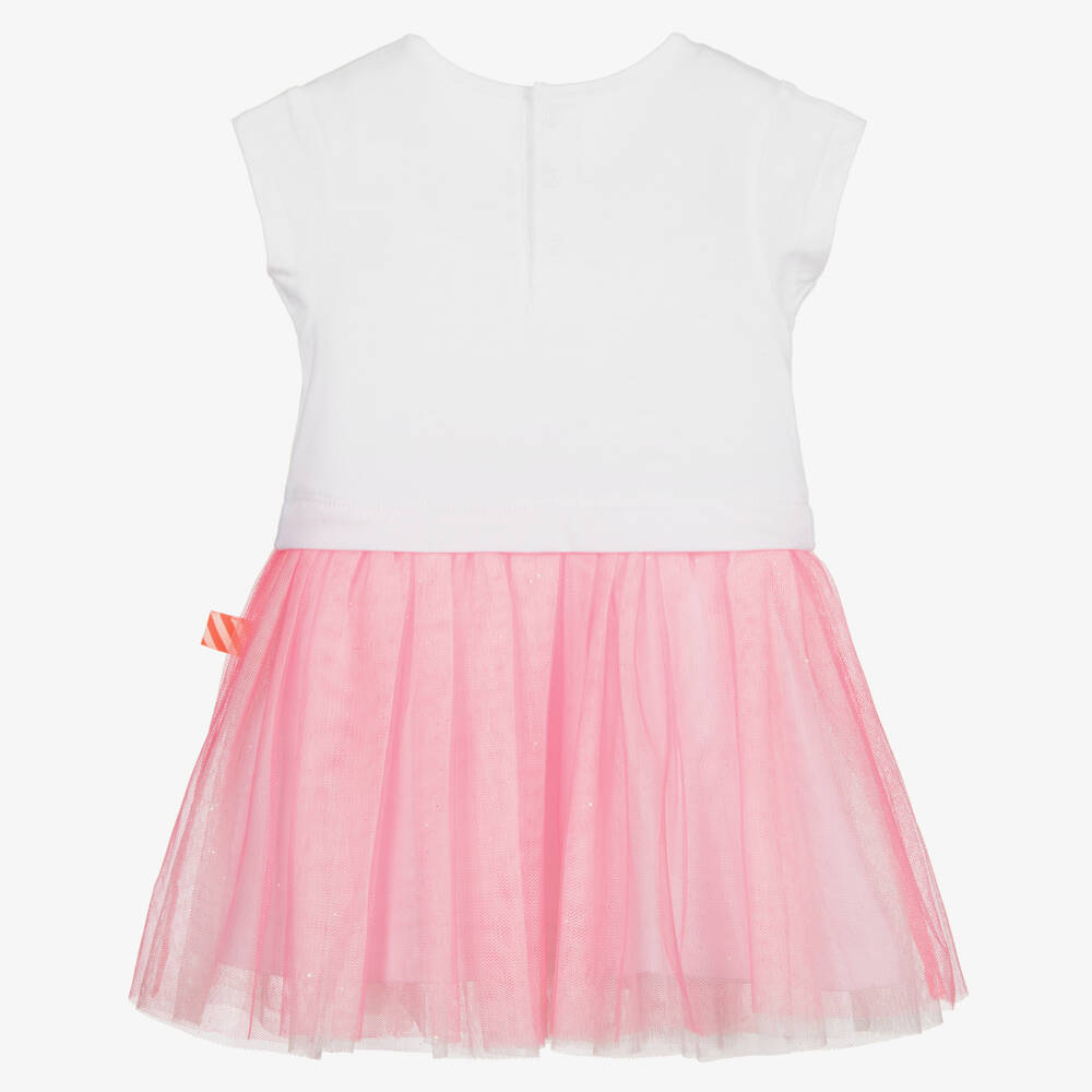 Billieblush-Pink & White Dress | Childrensalon Outlet