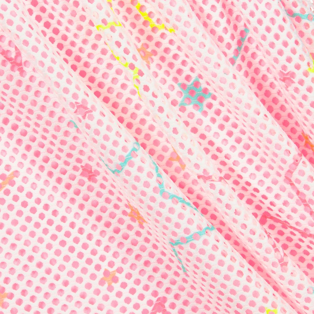 Billieblush-Pink & White Mesh Dress | Childrensalon Outlet